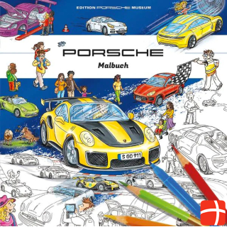  Porsche colouring book for children
