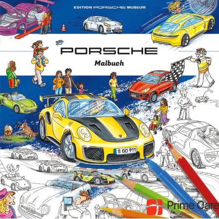  Porsche colouring book for children