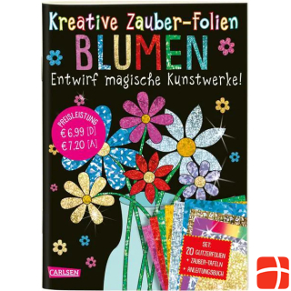  Creative magic foils: flowers: set with 10 magic boards, 20 foils and instruction book