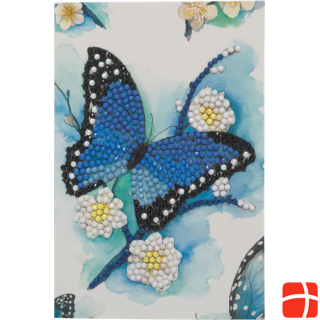 Craft Buddy Blue Butterfly, 10x15 см Crystal Art Card