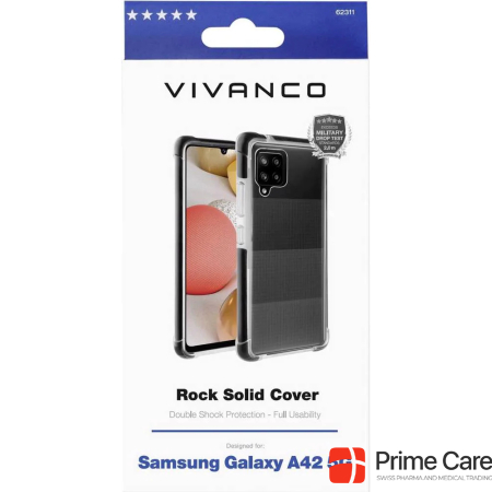 Vivanco Rock Solid, Anti Shock Schutzhülle für Galaxy A42 5G
