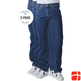 Levis 505 Jeans Straight Fit dark stonewash 3-Pack