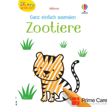  Small creative workshop - Very simple coloring: Zoo animals
