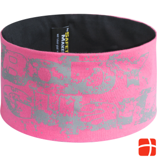 SafetyMaker Reversible headband reflective pink/silver