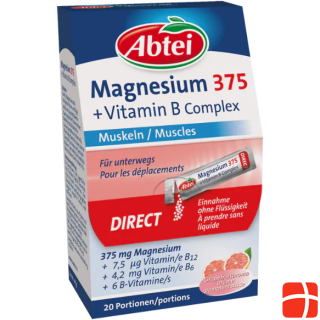 Abtei Magnesium 375 + Vitamin B Complex (20 pcs)