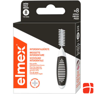Elmex Interdental brushes 1.5mm Black (8 pcs)