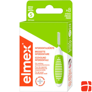 Elmex Interdental brushes 0.8mm Green (8 pcs)
