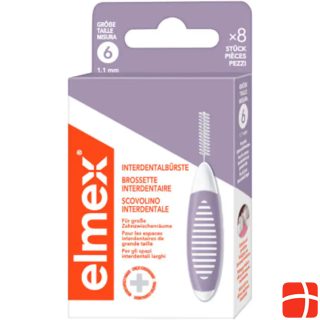 Elmex Interdental Brushes 1.1mm Purple (8 pcs)