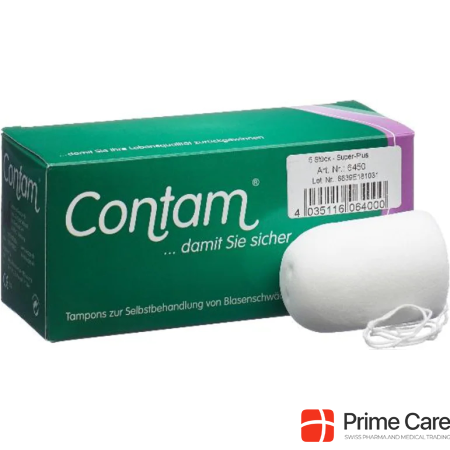 Contam Vaginal tampon 45mm Super Plus (5 pcs)