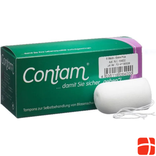 Contam Vaginal Tampon 40mm Extra Plus (5 pcs)