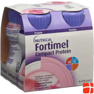 Fortimel Compact Protein Strawberry (4x125ml)