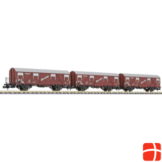 Liliput L260143 N set of 3 covered freight cars 