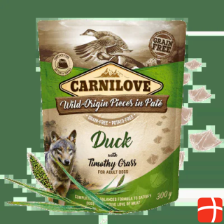 Carnilove Dog Adult Pouch Paté Duck & Timothy Grass