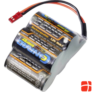 Conrad energy model receiver battery (NiMh) 6 V 3300 mAh hump BEC socket