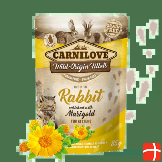 Carnilove Cat Kitten Pouch Ragout Rabbit & Rinlume