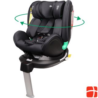 Ding Baby Autositz Narrow 360°- I-size - 40-105 cm - Schwarz (0-18 kg)
