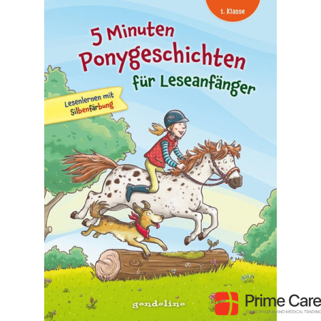  5 Minute Pony Stories for Beginning Readers, 1st Grade - Learning to Read with Syllable Coloring