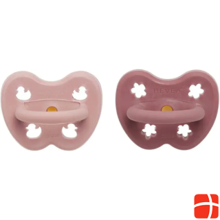 Hevea Pacifier Orthodontic Blush + Rosewood 3-36 months
