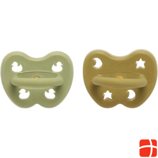 Hevea Pacifier Orthodontic Hunter Green + Olive 3-36 months