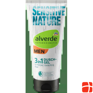 alverde MEN Shower Sensitive Nature 3 in 1
