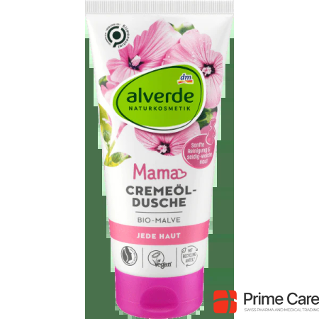 alverde Mom cream oil shower organic mallow