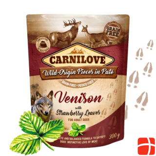 Carnilove Dog Adult Pouch Paté Deer & Strawberry Leaves