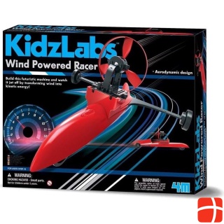 4M DAM 4M Kidzlabs: WIND AANGEDREVEN RACER, met gedetailleerde instructies, werkt op 4x1.5V AAA batter