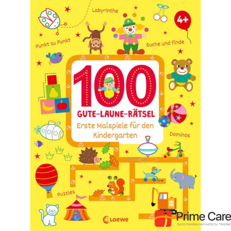  100 good mood puzzles - first coloring games for kindergarten