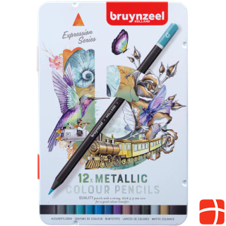 Bruynzeel Expression Colored Pencils Metallic 12s