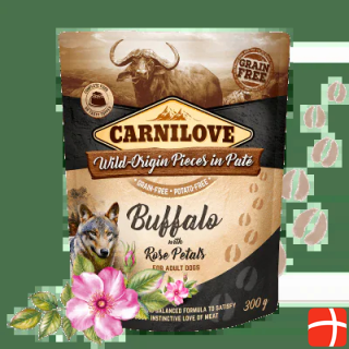 Carnilove Dog Adult Pouch Paté Buffalo & Rose Petals