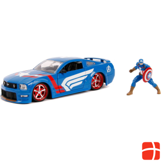 Jada Avengers Captain America with car 1:24