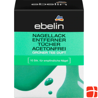 ebelin Nail polish remover wipes acetone free