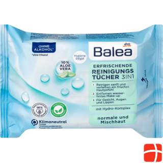 Balea Cleansing wipes Refreshing 3in1