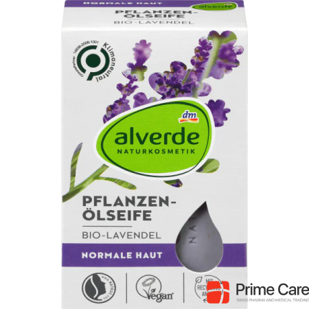 alverde Soap bar, vegetable oil soap organic lavender