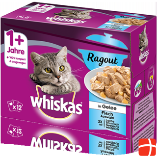 Whiskas 1+ Ragout fish selection in jelly bag 12x85g
