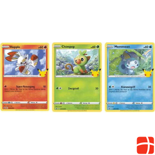 Nintendo PKM: First Partner Galar Card Pack (Chimpep, Hopplo, Memmeon) -D-