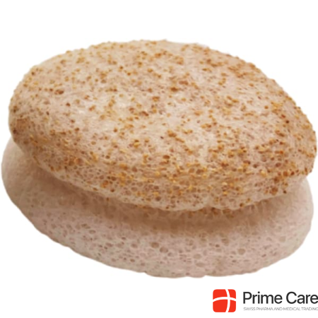 Lady Green Konjac face sponge with nut extract