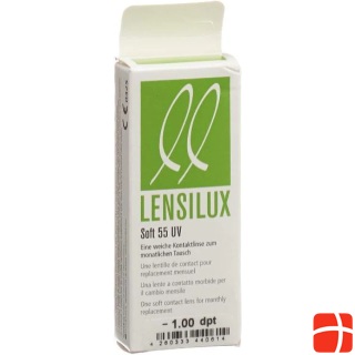 Lensilux SOFT 55 UV месячная линза -1.00 мягкая (1 шт.)