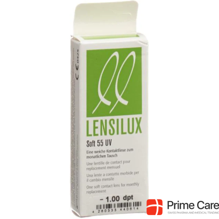 Lensilux SOFT 55 UV Monatslinse -1.00 weich (1 Stk)
