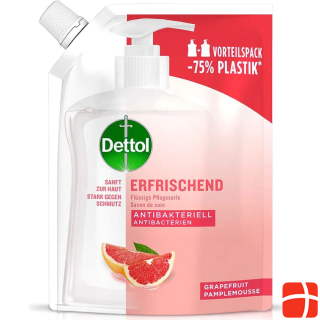 Dettol Liquid care soap refill bag grapefruit