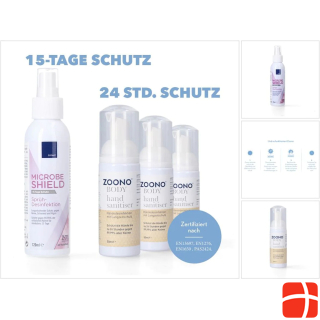 Zoono Disinfection Set 1x Z-71 Micobe Shield surface disinfectant 120 ml + 3x hand disinfectio