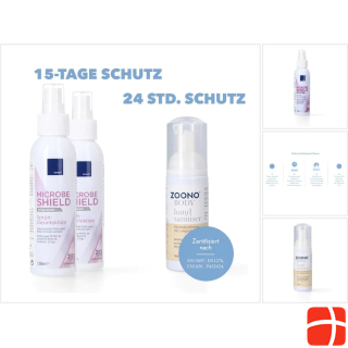 Zoono Disinfection Set 2x Z-71 Micobe Shield surface disinfectant 120 ml + 1x hand disinfectio