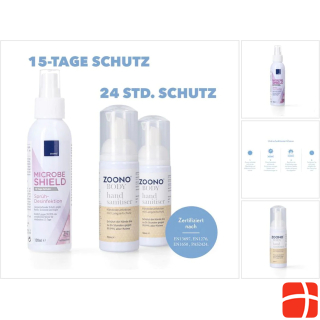 Zoono Disinfection Set 1x Z-71 Micobe Shield surface disinfectant 120 ml + 2x hand disinfectio