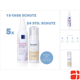 Zoono Disinfection Set 5x Z-71 Micobe Shield surface disinfectant 120 ml + 5x hand disinfectio
