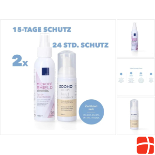 Zoono Disinfection Set 2x Z-71 Micobe Shield surface disinfectant 120 ml + 2x hand disinfectio