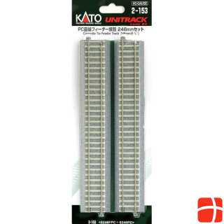 Kato H0 siding straight, concrete 246 mm