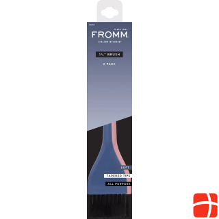 Кисть для окрашивания Fromm Soft широкая 4 см синяя/розовая 2 шт.