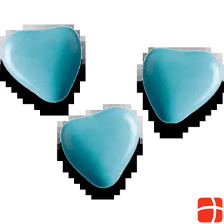 medicis Chocolate hearts dragees turquoise (250g)