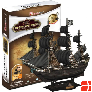 Cubicfun Puzzle 3D Pirat und Schiff Queen Anne