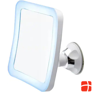 Зеркало для ванной комнаты Camry, CR 2169, 16,3 см, зеркало со светодиодной подсветкой, Baltas